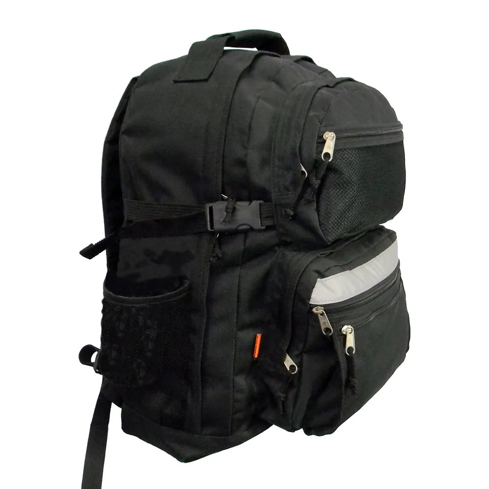 - 20 PACKS | $17.45 PER PACK ||   Case Lot: 20pcs 19" Spacious Backpack with Extra-Large Compartment, Reflective Straps, Five Front Pockets
