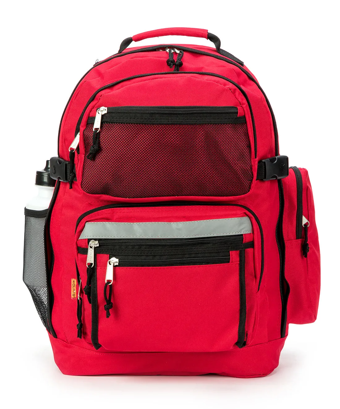 - 20 PACKS | $17.45 PER PACK ||   Case Lot: 20pcs 19" Spacious Backpack with Extra-Large Compartment, Reflective Straps, Five Front Pockets