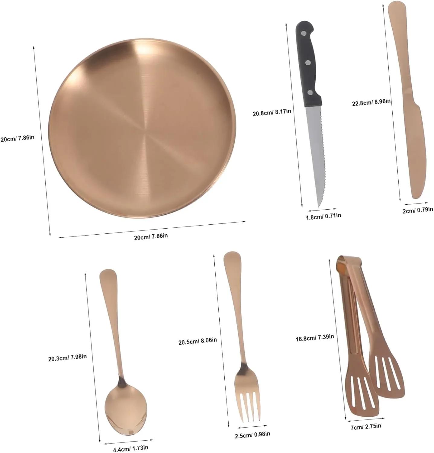 1 Set Stainless Steel Portable Utensil Kit with Storage Bag Ergonomic Cutlery for Camping Outdoor Dining and Picnics Complete Metal for Easy Clean and Travel