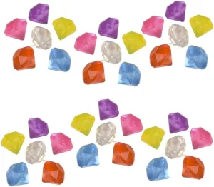 1.4" Bouncy Diamonds- Hi Bounce Gems – 36 Pack – Birthday Party Favors, Classroom Prizes, Pirate or Princess Party Treasure Box Loot, Vending Machines, Summer Camp Activities, Stocking Stuffers