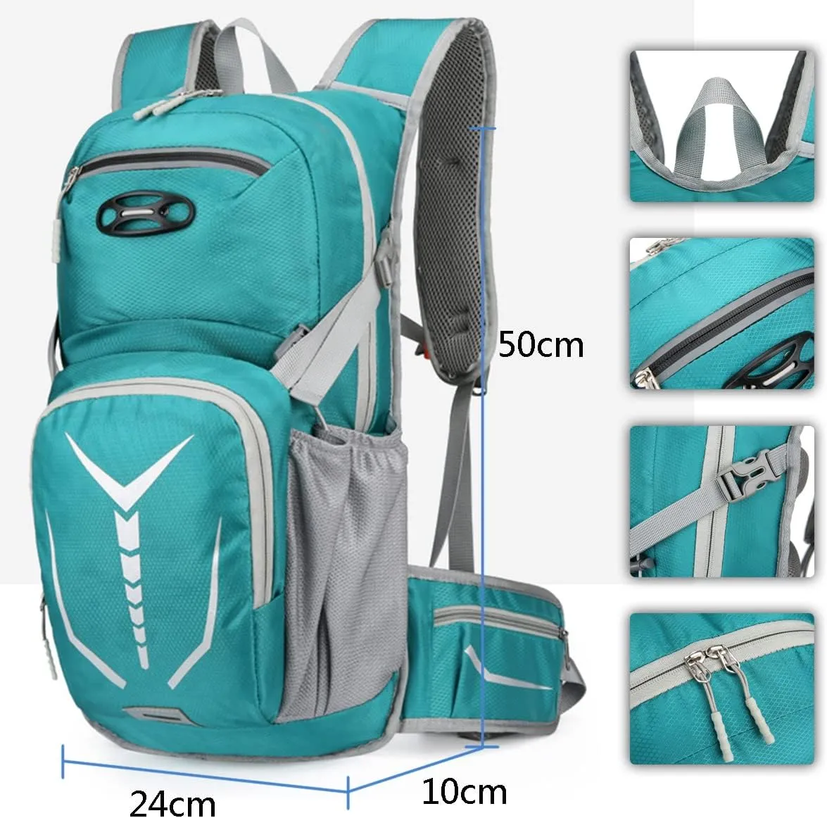15L Cycling Rucksack Lightweight Bike Backpack Running Daypack for Fitness Hiking Climbing Camping Skiing Biking Trekking