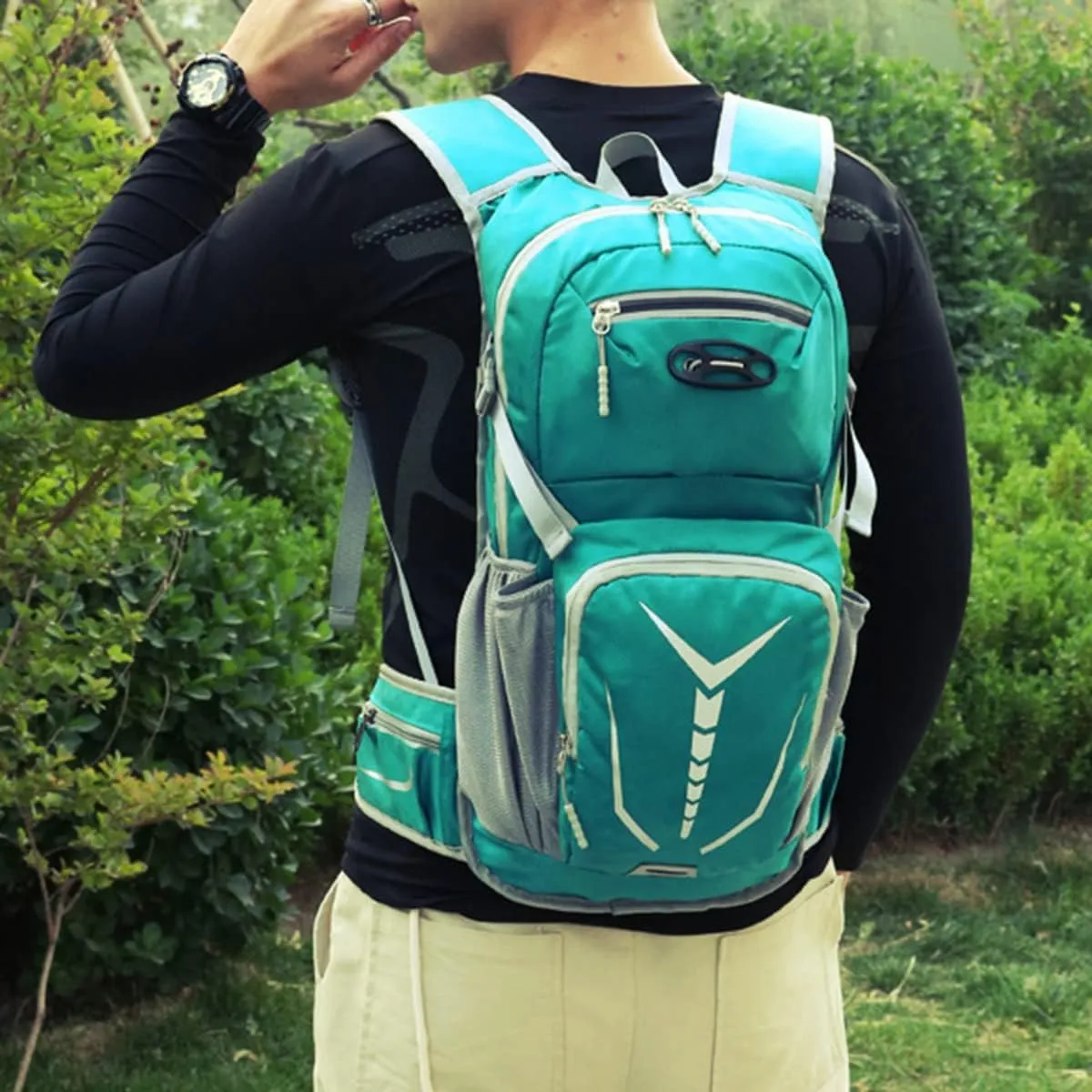 15L Cycling Rucksack Lightweight Bike Backpack Running Daypack for Fitness Hiking Climbing Camping Skiing Biking Trekking