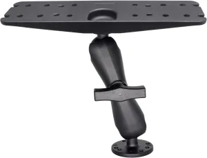 1.5" Ball Fish Finder Mount for 9" to 12" Large Fishfinder, Marine Electronic Depth Finder Mount with C Size Ball, Compatible with Garmin, Lowrance, Humminbird and More