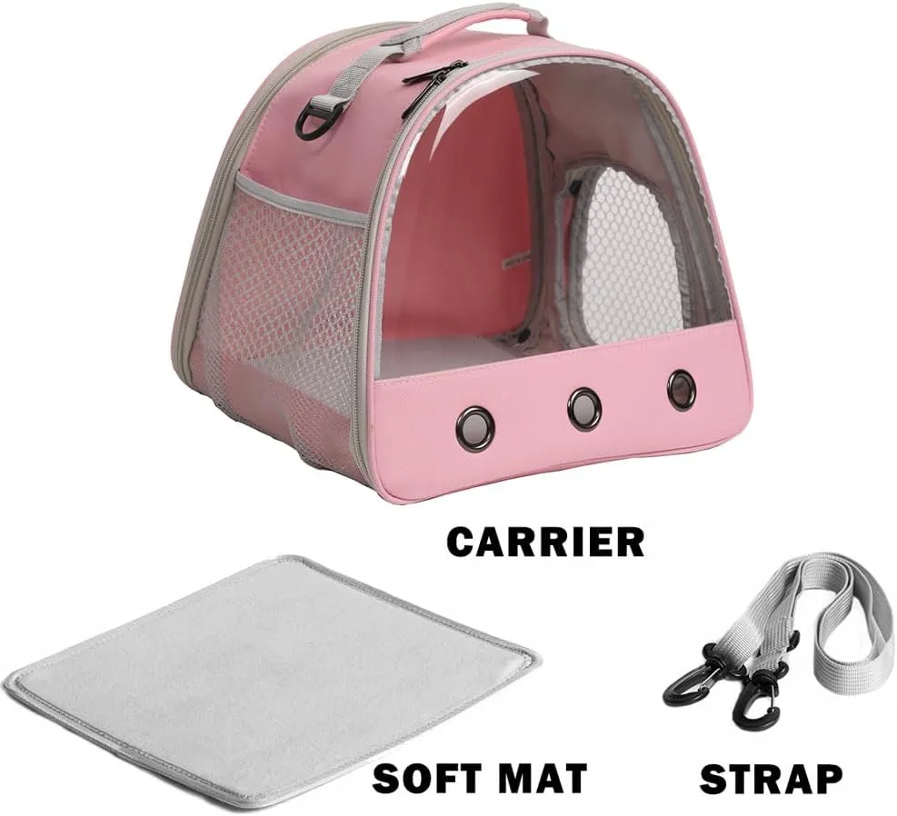 2-Pack Guinea Pig Carrier and Playpen Set - Breathable Pet Playpen Pop Open Outdoor/Indoor Exercise Fence, Portable Small Animal Backpack for Bearded Dragon, Rabbits, Hamster, Chinchillas