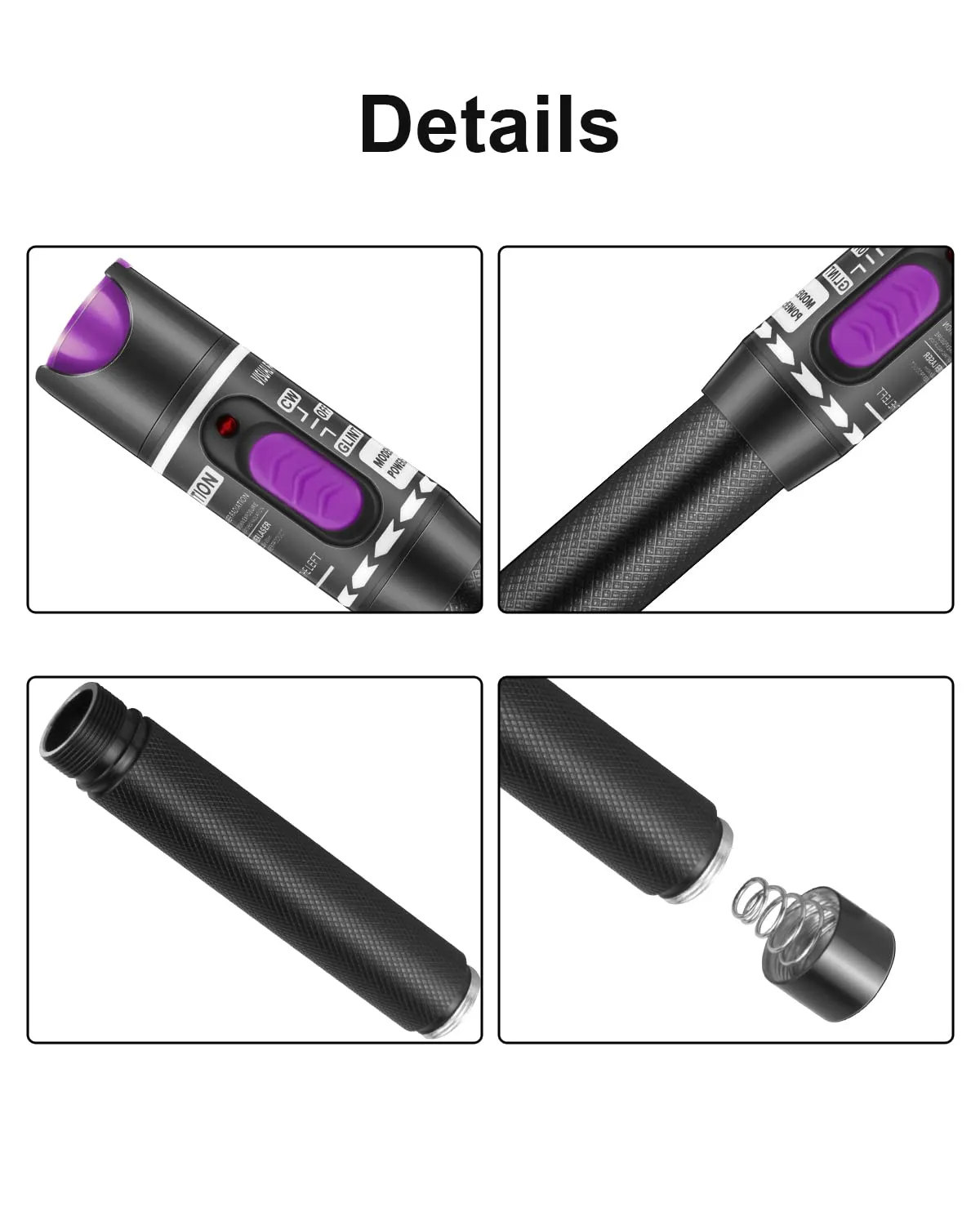2 Pack Visual Fault Locator 30KM Including Fiber Optic Light Pen with FC Male to LC Female Adapter, VFL Fiber Cable Tester for Network Cable Test