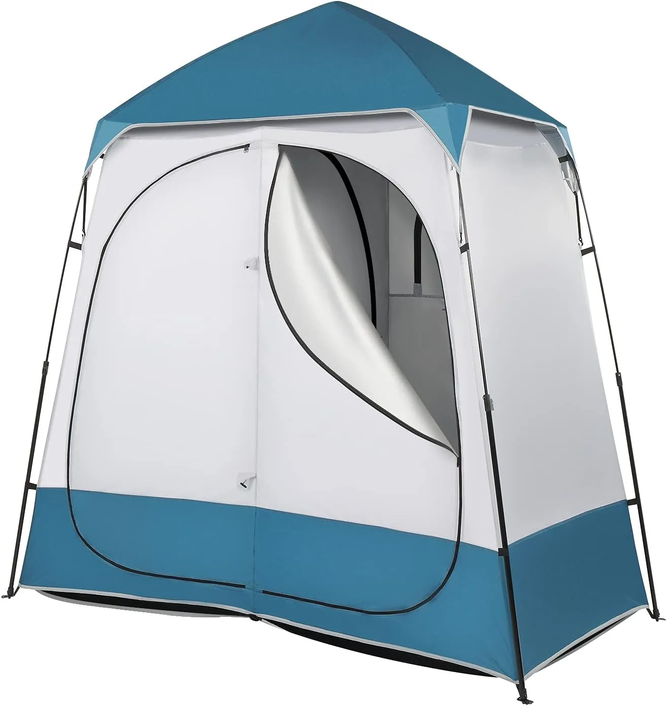 2 Room Shower Tent for Camping - Instant Pop Up Shelter with Carrying Bag - Portable Privacy Changing Room Tent for Dressing, Outdoor Indoor, Beach, Travel, Tailgate