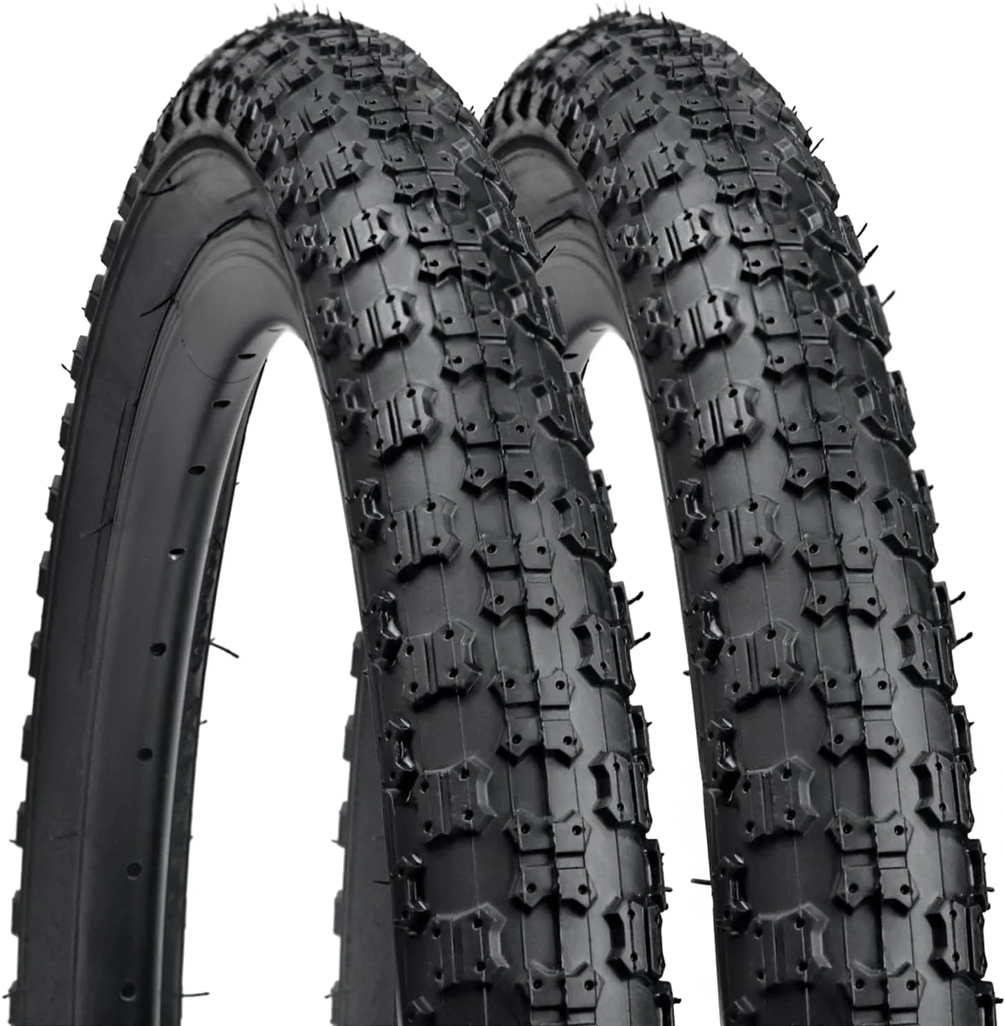 20 Bike Tire, HUIOK 20x2.125 Bicycle Tire Replacement Kits 2 Pack, Folding Replacement 20 Inch Bike Tire for BMX and MTB, Puncture-Resistant and Comfortable Design for Extreme Sports