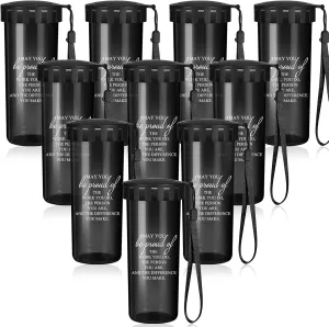 20 Pcs Cna Week Gifts Bulk 2025 Thank You Water Bottles Bulk with Lid Camp Gifts for Volunteer Staff Employee Nurse Students Teacher Graduation Coworker Women Men