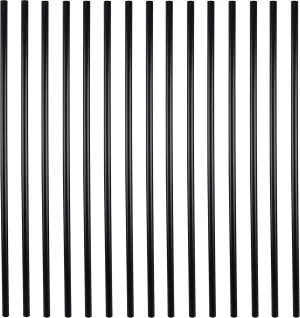 25-Pack Myard Black 26''x3/4'' Classic Hollow Round Iron Deck Balusters, Heavy Duty Iron Better Structural Capacity, Weather-Resistant Coating, for Deck Porch Railings (PNP BR26-B)