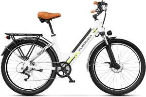 26" Electric Bike for Adults – Powerful 1000W Motor, 48V Removable Battery, 7-Speed, Front Suspension & LCD Display – Commuter and Mountain EBike for Women