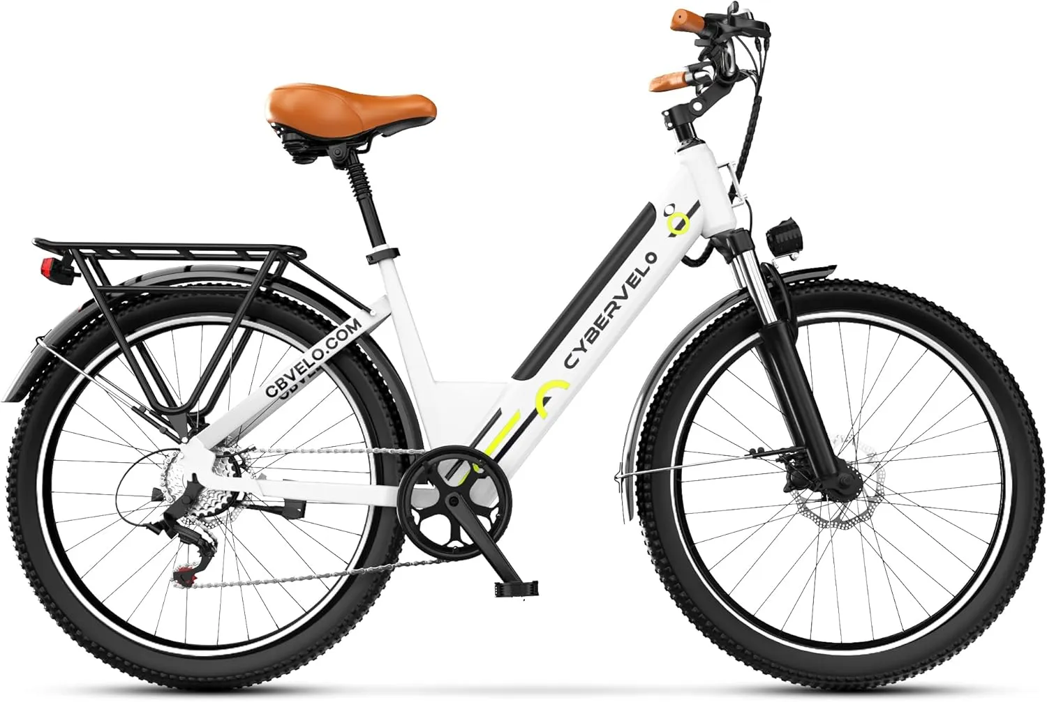 26" Electric Bike for Adults – Powerful 1000W Motor, 48V Removable Battery, 7-Speed, Front Suspension & LCD Display – Commuter and Mountain EBike for Women