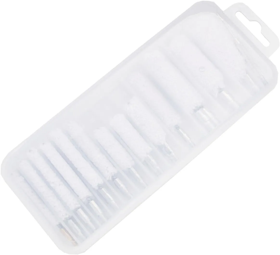 29 Pieces Bristle Gun Cleaning Bore Brush for Rifle Pistol Shotgun .17 .22/5.56MM .30/7.62MM .357/9MM .40 .45 12GA 20GA in Organized Storage Box (Cotton Mops)