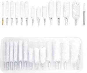 29 Pieces Bristle Gun Cleaning Bore Brush for Rifle Pistol Shotgun .17 .22/5.56MM .30/7.62MM .357/9MM .40 .45 12GA 20GA in Organized Storage Box (Cotton Mops)
