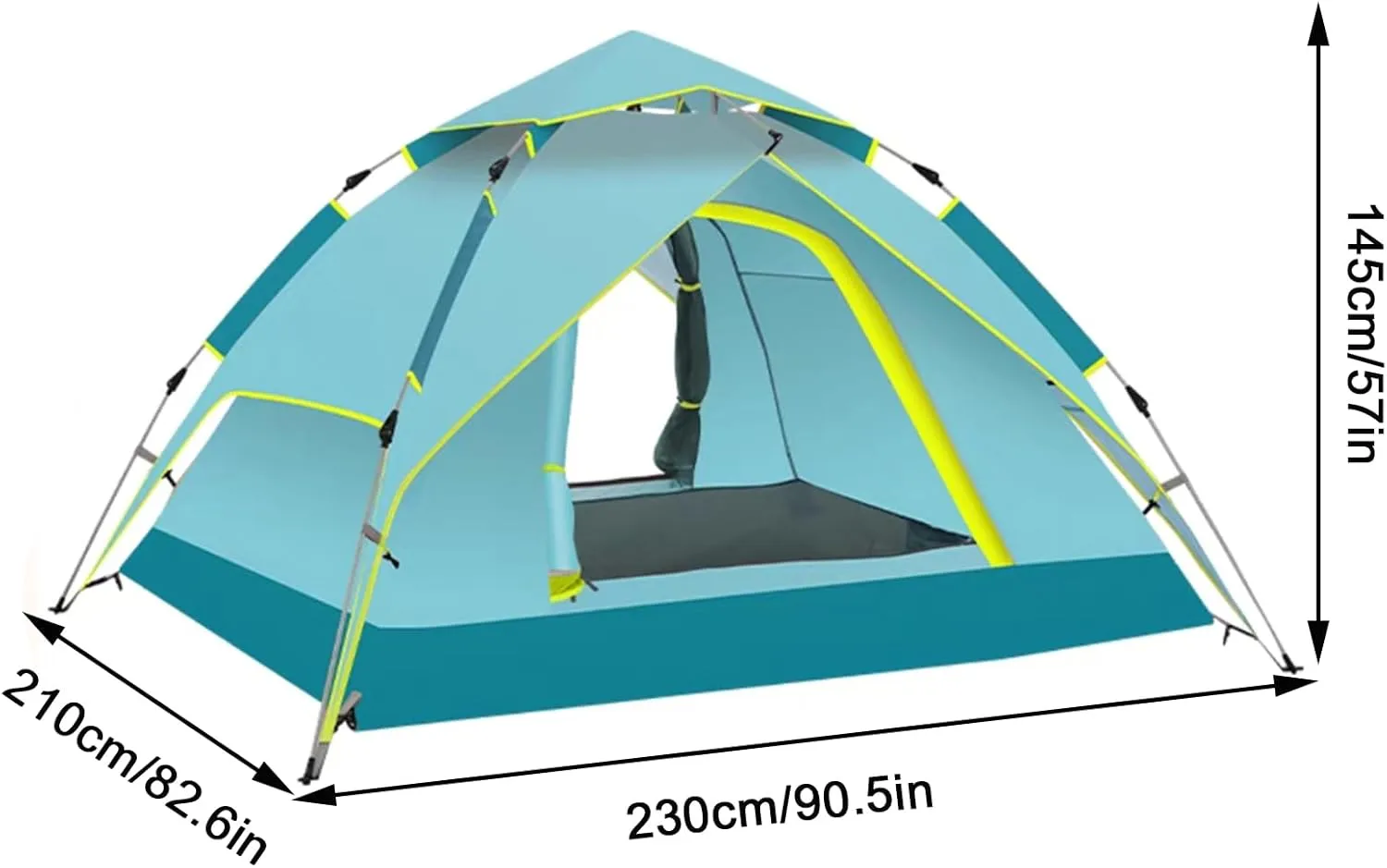 3-5 Person Tent for Camping,Instant Pop-Up Tent Shelter,Family Tent for Outdoor Hiking,Outdoor Dome Tent with Windproof, for Outdoor Hiking,Mountaineering,Survival(Sky Blue)