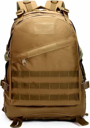 30L Bug Out Backpack for Men, Survival Go Bag for Essential Items, Supplies, Tools Necessity Kits in Emergencies(Brown)