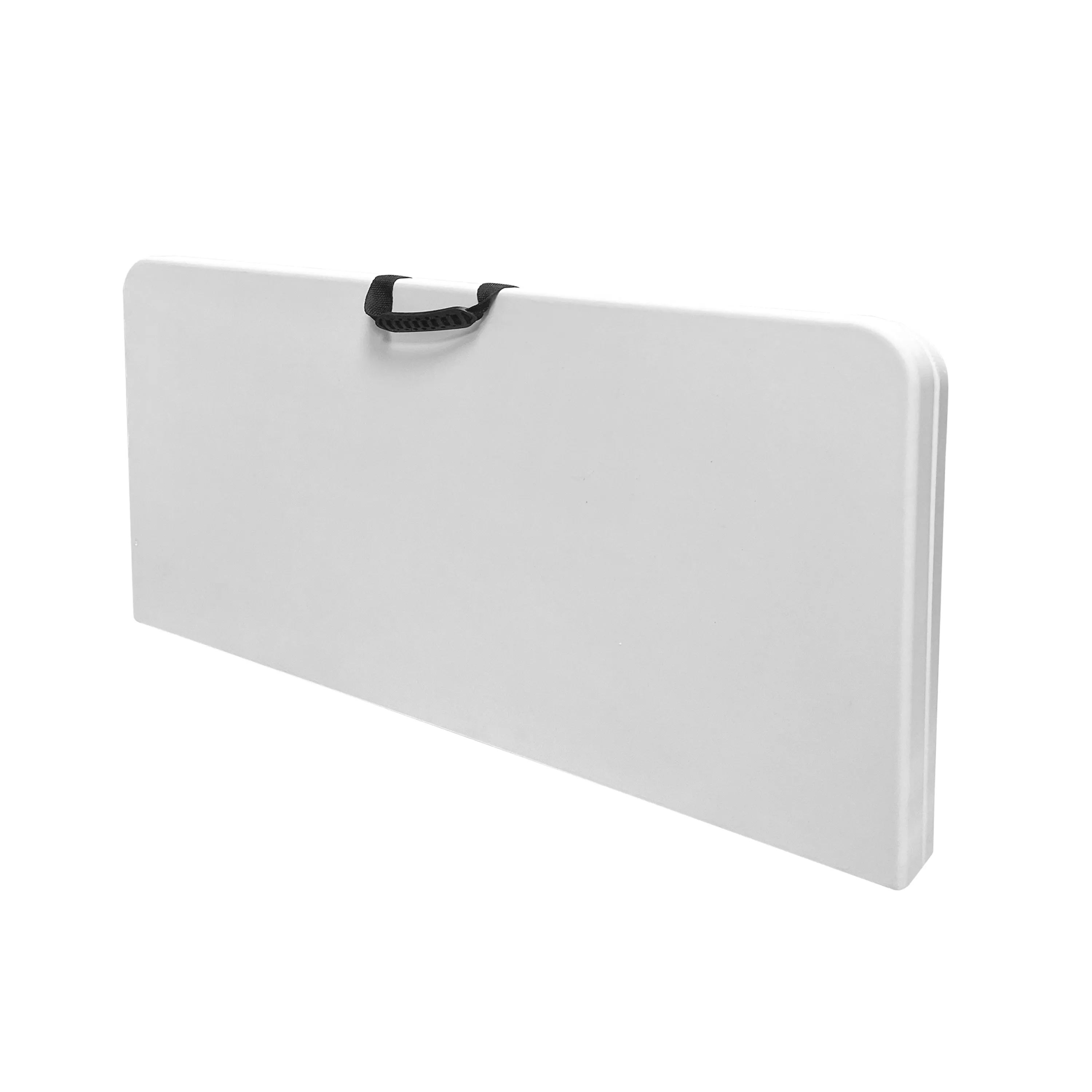 34” Square Folding Table, Height Adjustable Foldable Table with Easy-Carry Handle