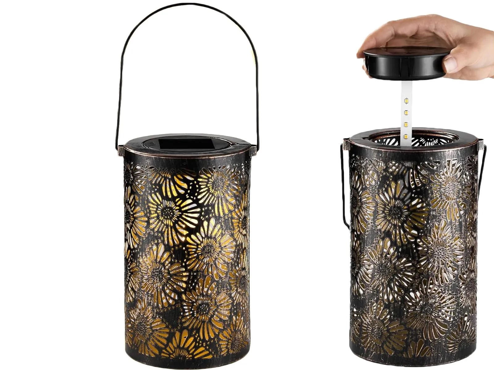 3D Dynamic Solar Outdoor Lantern