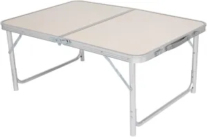 3FT Folding Table Foldable Camping Table, 3 Foot Folding Table with Stable Lockable Legs, Portable Design for Easy Use and Storage