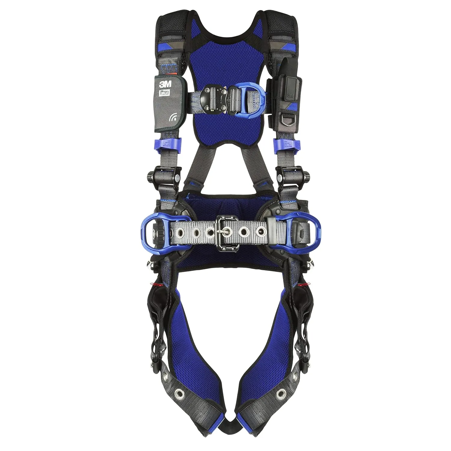 3M 1113179 DBI-SALA ExoFit X300 Comfort Wind Energy Climbing/Positioning Safety Harness, Wind Energy Fall Protection, Aluminum Back and Front D-Ring, Leg Tongue Buckle, Quick-Connect Chest Buckle, 2X