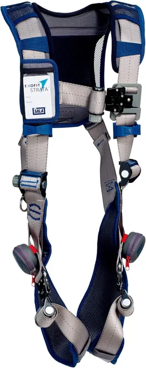 3M DBI-SALA ExoFit STRATA Vest-Style Harness 1112478, Grey, Blue, X-Large, 1 EA