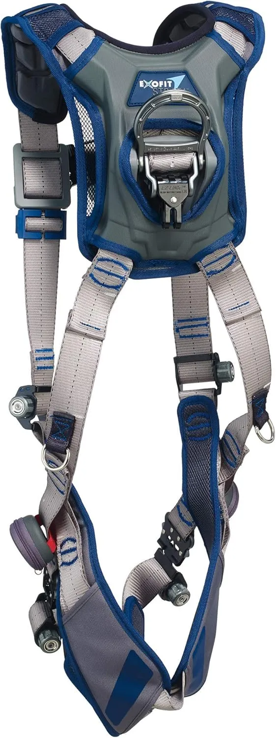 3M DBI-SALA ExoFit STRATA Vest-Style Harness 1112478, Grey, Blue, X-Large, 1 EA