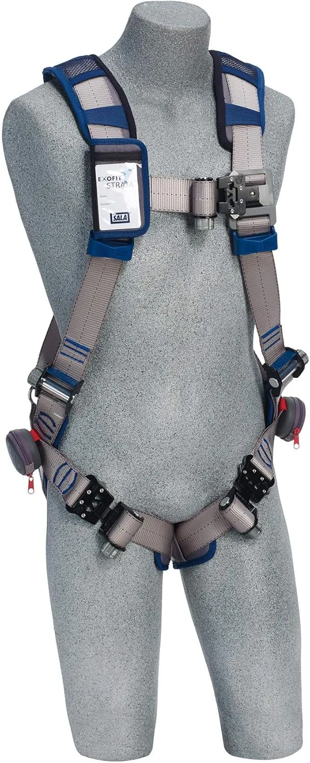 3M DBI-SALA ExoFit STRATA Vest-Style Harness 1112478, Grey, Blue, X-Large, 1 EA