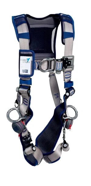 3M™ DBI-SALA® ExoFit STRATA™ Vest-Style Positioning/Climbing Harness 1112491, Grey, Blue, Medium, 1 EA