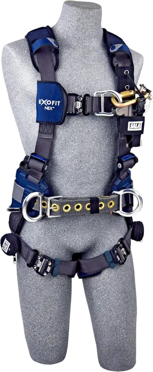 3M DBI-SALA ExoFit X300 Comfort Wind Energy Climbing/Positioning Safety Harness 1113217, Large