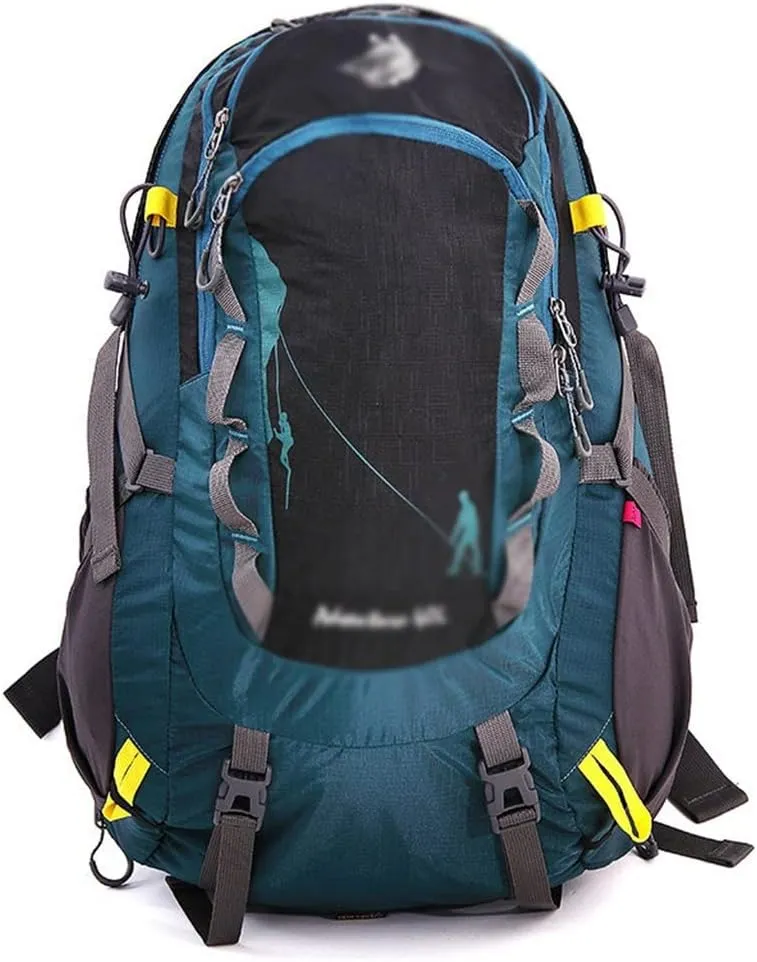 40L Sports Backpack Multi Pocket Hiking Bag Outdoor Cycling Backpack(Black)