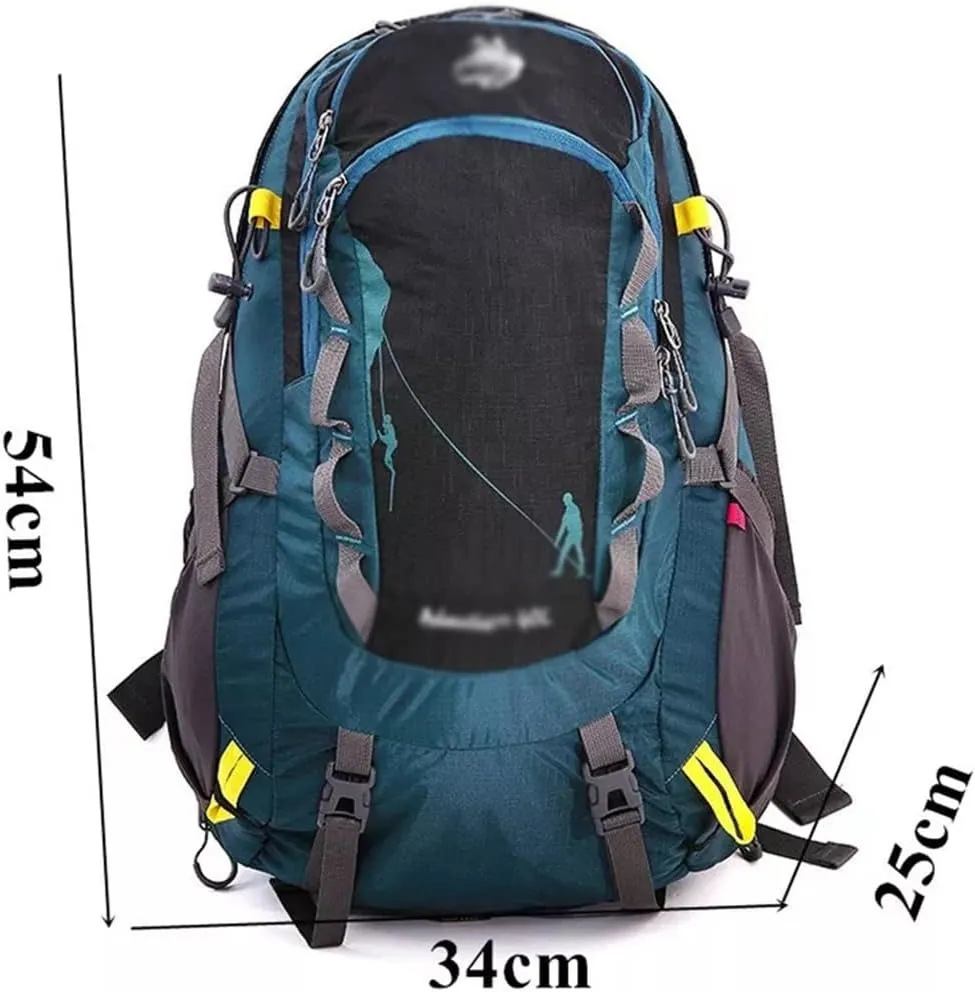 40L Sports Backpack Multi Pocket Hiking Bag Outdoor Cycling Backpack(Black)