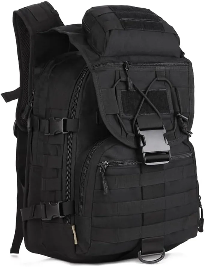 40L Tactical Military Backpack,MOLLE Hunting Backpack/Fishing Rucksack/Laptop Bag/Assault Pack for Hiking, Camping, Hiking, Travel
