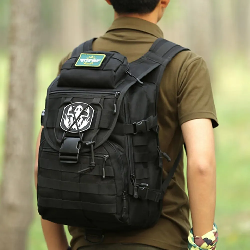 40L Tactical Military Backpack,MOLLE Hunting Backpack/Fishing Rucksack/Laptop Bag/Assault Pack for Hiking, Camping, Hiking, Travel