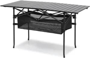47" Foldable Camping Dining Table Lightweight Aluminum Picnic Desk w/Storage Bag