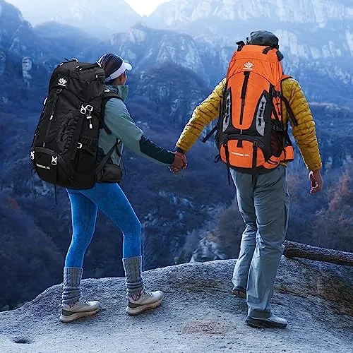 50L Hiking Backpack Men Camping Backpack with Rain Cover