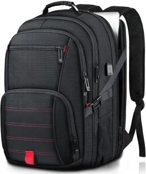 50L Travel Backpack, Extra Large Backpack, Laptop Backpack for Men, big Backpack, Water Resistant TSA Approved Business Work College School Computer Bag with USB Port, Fits 17 Inch Laptops
