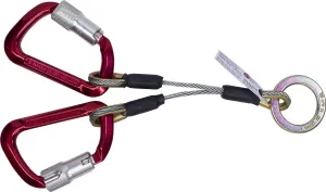 6515-CA Super Anchor 2-D Lanyard with Aluminum Auto Locking Carabiners
