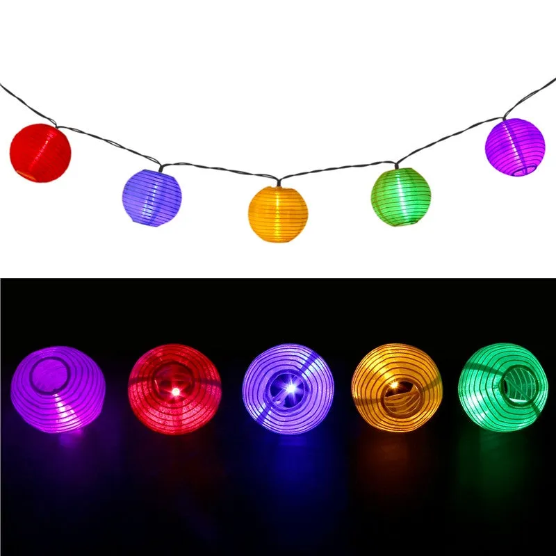 6.5m 30 LED Lantern Solar String Lights