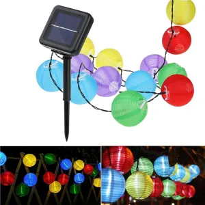 6.5m 30 LED Lantern Solar String Lights