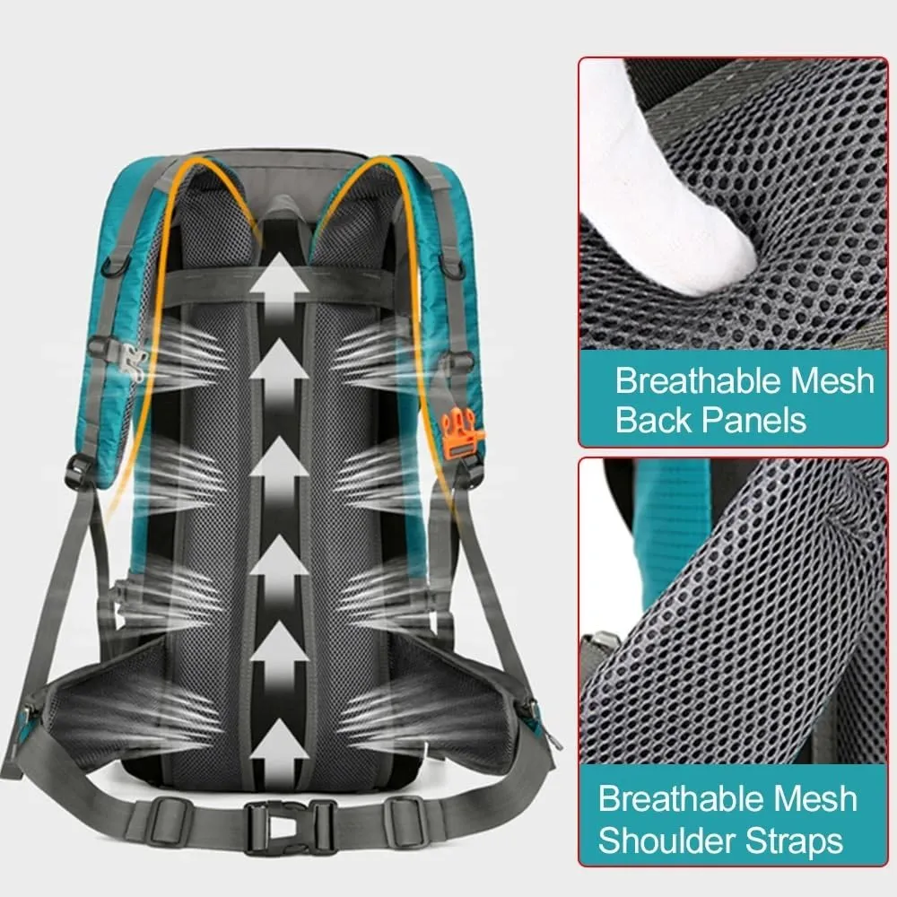 70L Hiking Camping Backpack Water-resistant Climbing Camping Outdoor Backpack Travel Sports Bag