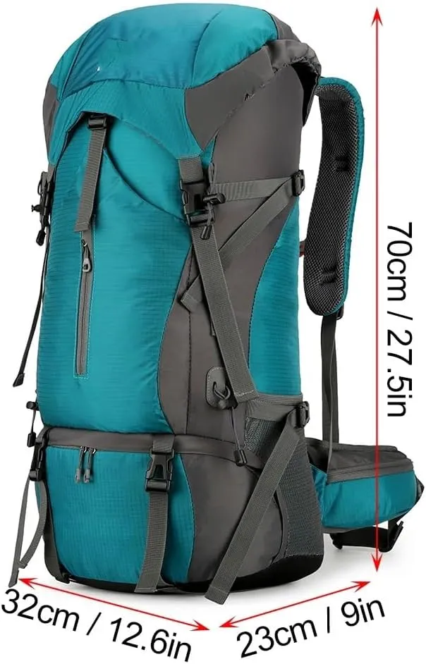 70L Hiking Camping Backpack Water-resistant Climbing Camping Outdoor Backpack Travel Sports Bag