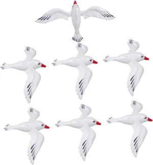 7pcs Inflatable Seagull Water Balloons Beach Party Decorations Pool Toys Summer Inflatables for Outdoor Fun