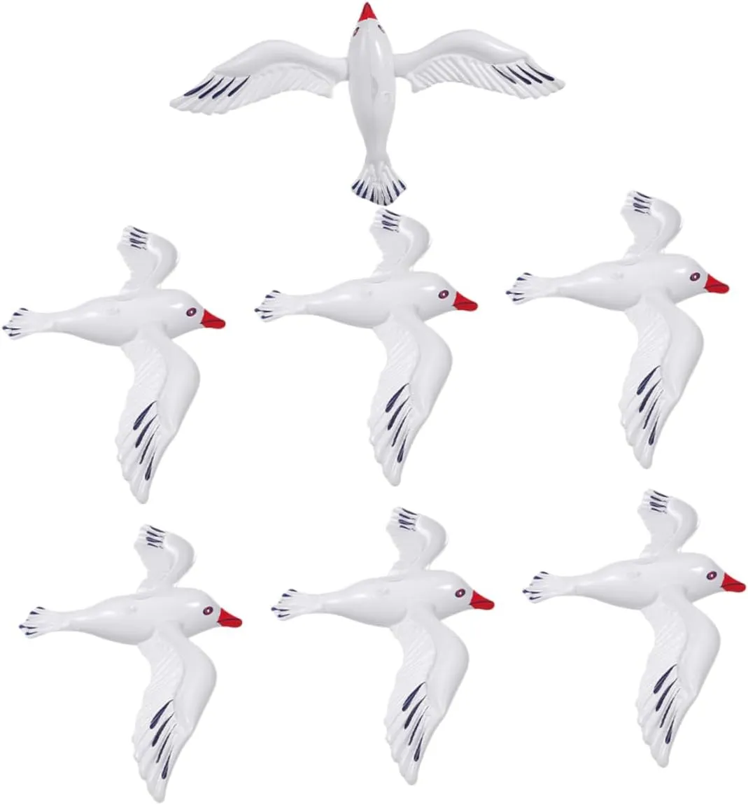 7pcs Inflatable Seagull Water Balloons Beach Party Decorations Pool Toys Summer Inflatables for Outdoor Fun