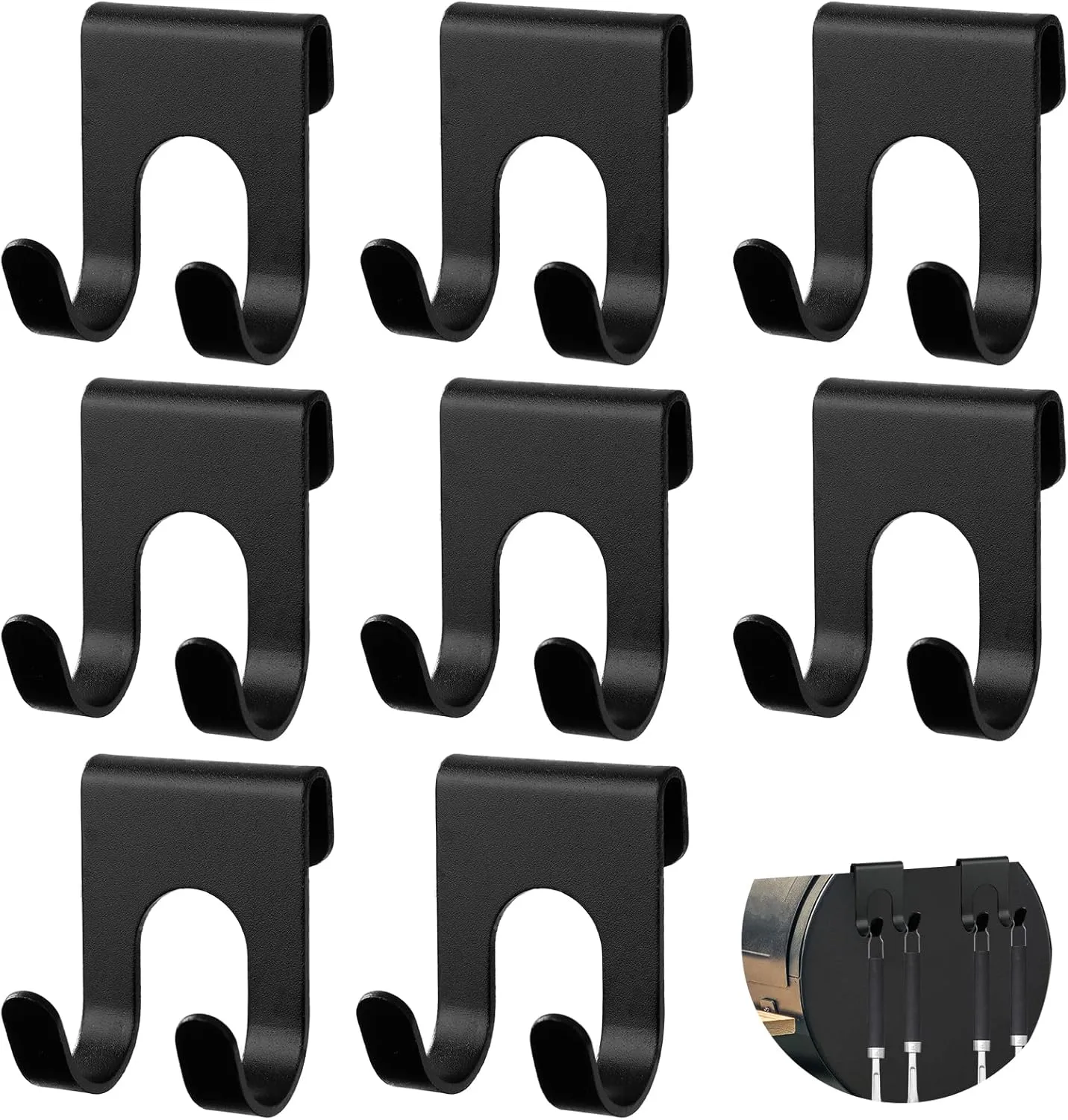 8 Pack Grill Hooks for Traeger Grills, Barbecue Tool Utensil holder Traeger Grill Accessories for Pellet Smoker Grill Traeger Pro 22 Series, Pro 34 Series, Pro 20, Pro 575, Pro 780, Pit boss, Z Grills