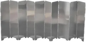 9 Plates Camping Gas Cooker Windshield Picnic Outdoor Wind Screen,