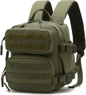 9L Mini Backpack for Men and Women, Small Backpack for Gym Hiking Travel Sports Running (Green)