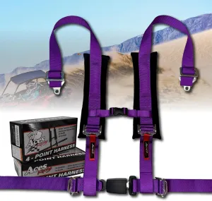 AAAA Aces Racing (Purple) 4 Point Harness with 2 inch padding