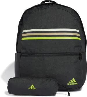 adidas Backpack, Black/Sslime, One Size