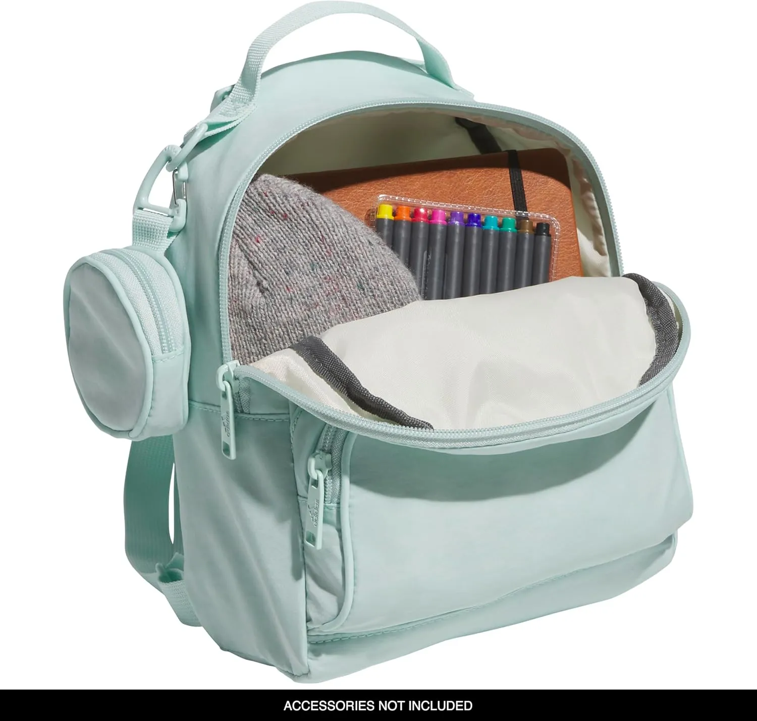 adidas Must Have Mini Backpack, Small Festivals and Travel, Halo Mint Green, One Size