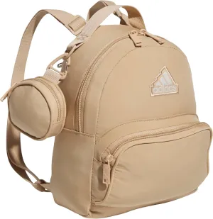 adidas Must Have Mini Backpack, Small Festivals and Travel, Warm Sandstone Beige/Wonder Alumina Grey, One Size