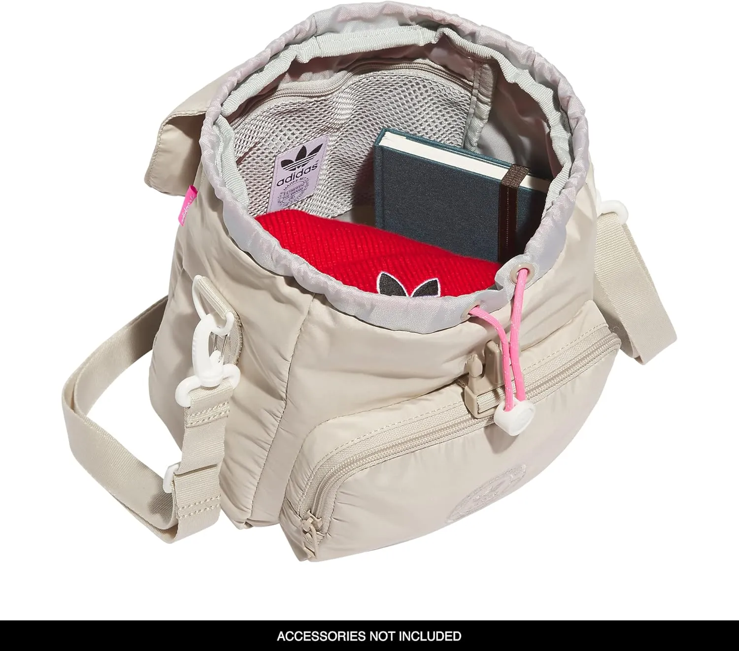 adidas Originals Micro 3.0 Mini Backpack, Wonder Beige/Lucid Pink, One Size